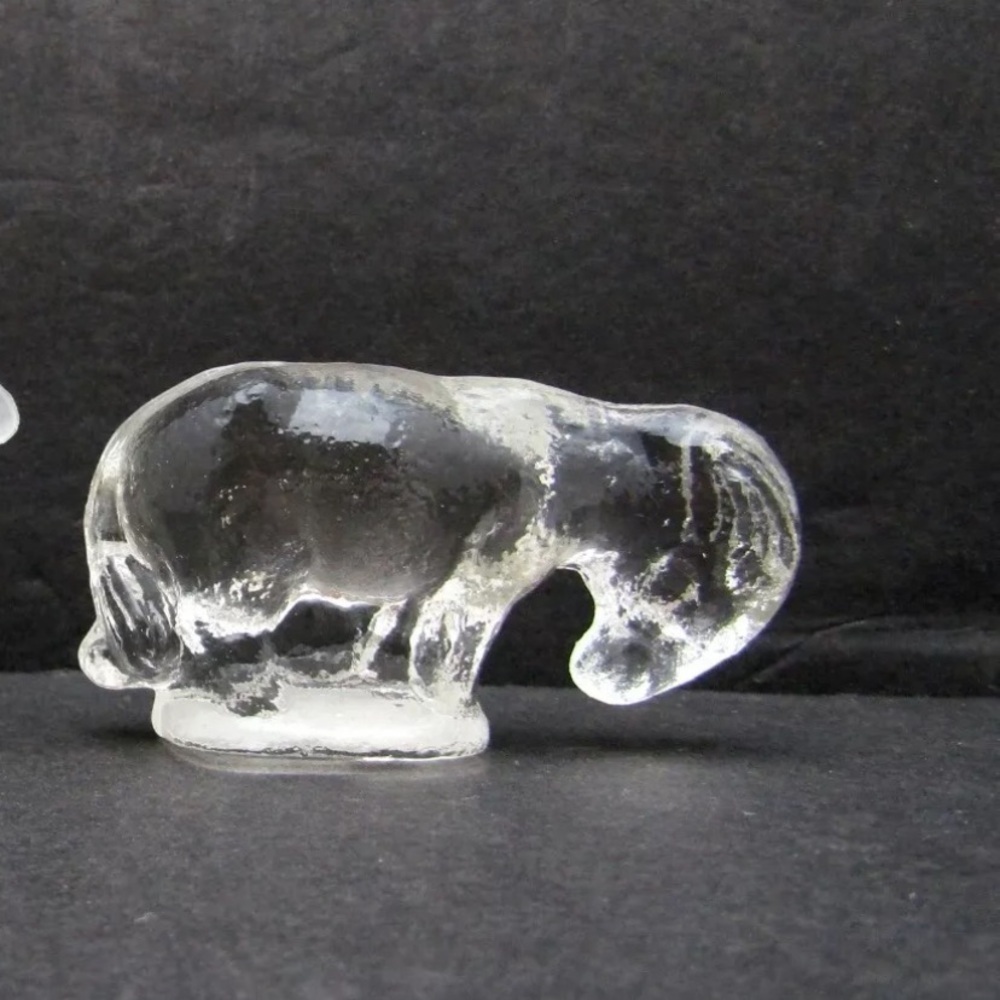 Set of four art glass figurines T26 - Picture 3 of 5